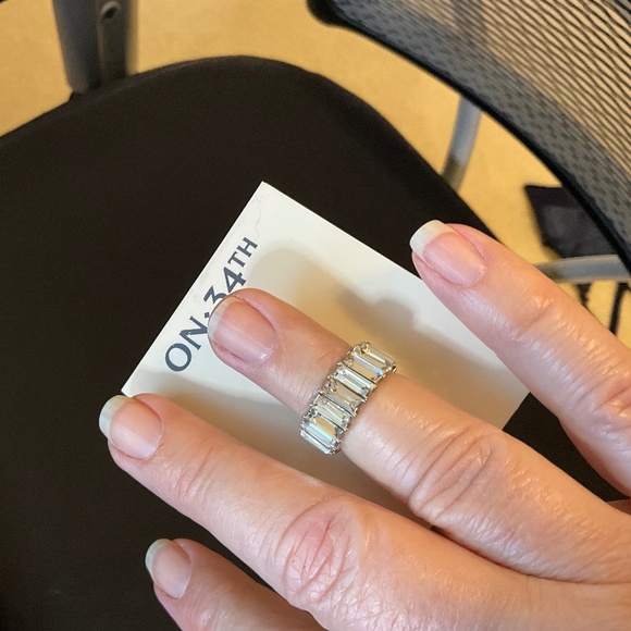 ON 34th Silver and Blue Women's Ring - Picture 2 of 4